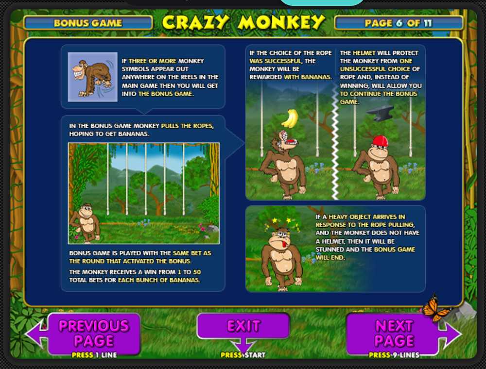 Crazy Monkey bonus game